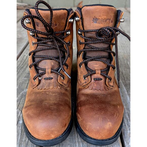 Rocky Aztec Women's 8 Composite Toe Waterproof Lace-up Work Boot 6” RKK0138 - Picture 3 of 11